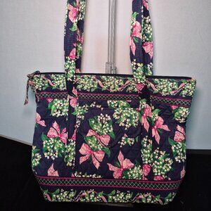 Vera Bradley tote bag in the retired "Return To Happiness" pattern